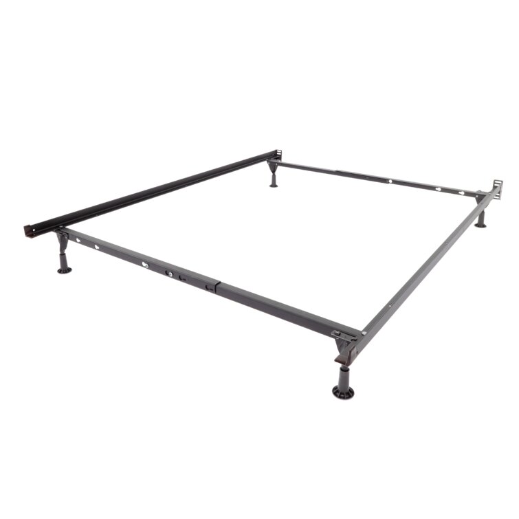 Foldable steel online bed frame queen